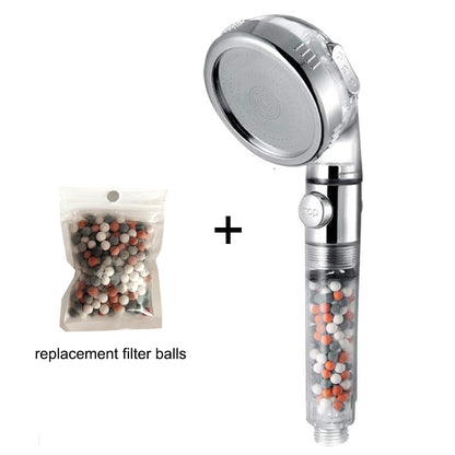 High Pressure Mineral Shower Head with On/Off Switch