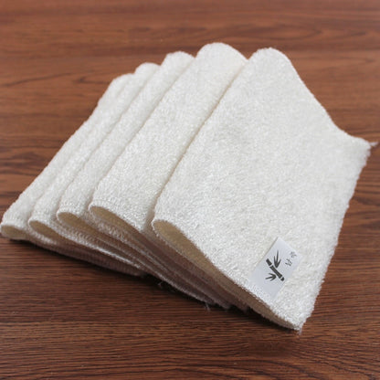 1/5 PCS Natural Bamboo Fiber Thickened Cleaning Cloth